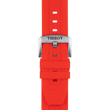 Tissot T Race Chronograph Black Dial Red Silicone Strap Watch For Men - T115.417.27.051.00 Authentic Buy Shop Now