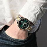 Tissot T Sport Chrono XL Classic Green Dial Two Tone Steel Strap Watch for Men - T116.617.22.091.00 Authentic Buy Shop Now