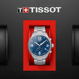 Tissot T Sport Chrono XL Chronograph Blue Dial Silver Steel Strap Watch For Men - T116.617.11.047.00 Authentic Buy Shop Now