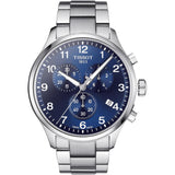 Tissot T Sport Chrono XL Classic Blue Dial Silver Steel Strap Watch For Men - T116.617.11.047.01 Authentic Buy Shop Now