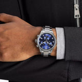 Tissot T Sport Chrono XL Classic Blue Dial Silver Steel Strap Watch For Men - T116.617.11.047.01 Authentic Buy Shop Now