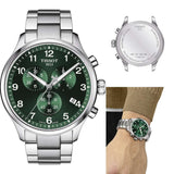 Tissot Chrono XL Classic Green Dial Silver Steel Strap Watch for Men - T116.617.11.092.00 Authentic Buy Shop Now