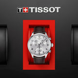 Tissot Chrono XL Silver Dial Brown Leather Strap Watch For Men - T116.617.16.037.00 Authentic Buy Shop Now