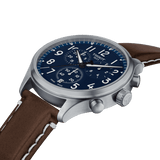 Tissot Chrono XL Vintage Blue Dial Brown Leather Strap Watch For Men - T116.617.16.042.00 Authentic Buy Shop Now