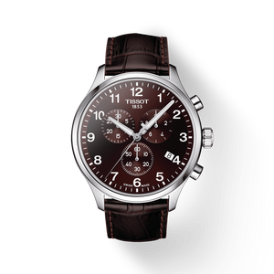 Tissot T Sport Chrono XL Classic Brown Dial Brown Leather Strap Watch For Men - T116.617.16.297.00 Authentic Buy Shop Now