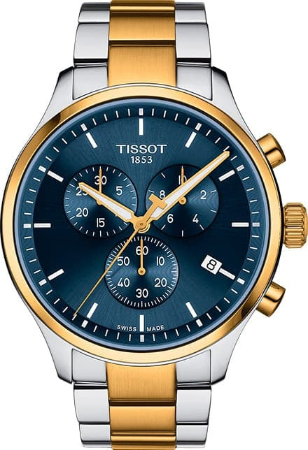 Tissot Chrono XL Classic Blue Dial Two Tone Steel Strap Watch for Men - T116.617.22.041.00 Authentic Buy Shop Now