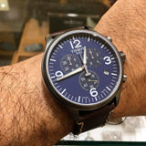 Tissot Chrono XL Blue Dial Brown Leather Strap Watch For Men - T116.617.36.047.00 Authentic Buy Shop Now