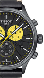 Tissot Chrono XL Tour De France Special Edition Black Dial Black Leather Strap Watch for Men - T116.617.36.051.11 Authentic Buy Shop Now