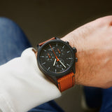 Tissot Chrono XL NBA Special Edition Black Dial Brown Leather Strap Watch for Men - T116.617.36.051.12 Authentic Buy Shop Now
