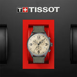Tissot T Sport Chrono XL Beige Dial Green Nylon Strap Watch for Men - T116.617.37.267.00 Authentic Buy Shop Now