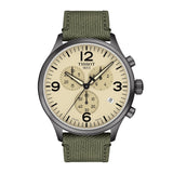 Tissot T Sport Chrono XL Beige Dial Khakhi Green Nylon Strap Watch for Men - T116.617.33.267.00 Authentic Buy Shop Now