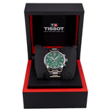 Tissot Chrono XL Classic Green Dial Silver Steel Strap Watch for Men - T116.617.11.092.00 Authentic Buy Shop Now