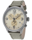 Tissot T Sport Chrono XL Beige Dial Green Nylon Strap Watch for Men - T116.617.37.267.00 Authentic Buy Shop Now