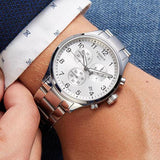 Tissot Chrono XL Classic Silver Dial Silver Steel Strap Watch For Men - T116.617.11.037.00 Authentic Buy Shop Now