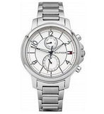 Tommy Hilfiger Claudia White Dial Silver Steel Strap Watch for Women - 1781819 Authentic Buy Shop Now