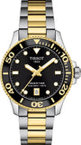 Tissot Seastar 1000 Black Dial Two Tone Steel Strap Watch for Women - T120.210.22.051.00 Authentic Buy Shop Now