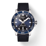 Tissot Seastar 1000 Powermatic 80 Silicium Blue Dial Blue Nylon Strap Watch For Men - T120.407.17.041.01 Authentic Buy Shop Now
