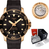 Tissot Seastar 1000 Powermatic 80 Black Dial Black Rubber Strap Watch for Men - T120.407.37.051.01 Authentic Buy Shop Now