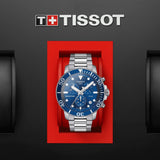 Tissot Seastar 1000 Chronograph Blue Dial Silver Steel Strap Watch For Men - T120.417.11.041.00 Authentic Buy Shop Now