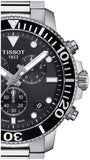 Tissot Seastar 1000 Chronograph Black Dial Silver Steel Strap Watch For Men - T120.417.11.051.00 Authentic Buy Shop Now