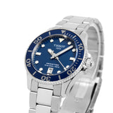 Tissot Seastar 1000 Lady Blue Dial Silver Steel Strap Watch For Women - T120.210.11.041.00 Authentic Buy Shop Now