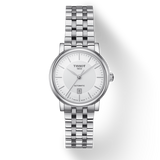 Tissot T Classic Carson Premium Silver Dial Silver Steel Strap Watch for Women - T122.207.11.031.00 Authentic Buy Shop Now