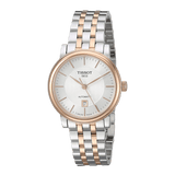 Tissot T Classic Carson Premium 30 White Dial Two Tone Steel Strap Watch for Women - T122.207.22.031.01 Authentic Buy Shop Now