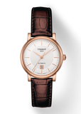 Tissot T Classic Carson Premium White Dial Brown Leather Strap Watch for Women - T122.207.36.031.00 Authentic Buy Shop Now