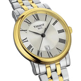 Tissot T Classic Carson Lady Premium Silver Dial Two Tone Steel Strap Watch For Women - T122.210.22.033.00 Authentic Buy Shop Now