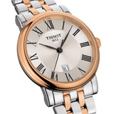 Tissot T Classic Carson Premium Silver Dial Two Tone Steel Strap Watch For Men - T122.410.22.033.00 Authentic Buy Shop Now