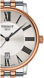 Tissot T Classic Carson Premium Silver Dial Two Tone Steel Strap Watch For Men - T122.410.22.033.00 Authentic Buy Shop Now