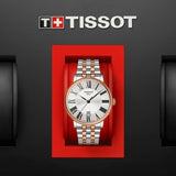 Tissot Carson Premium White Dial Two Tone Steel Strap Watch For Men - T122.410.22.033.00 Authentic Buy Shop Now