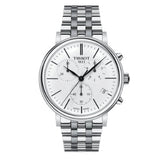 Tissot Carson Premium White Dial Silver Steel Strap Watch For Men - T122.417.11.011.00 Authentic Buy Shop Now
