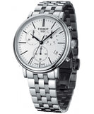 Tissot Carson Premium White Dial Silver Steel Strap Watch For Men - T122.417.11.011.00 Authentic Buy Shop Now