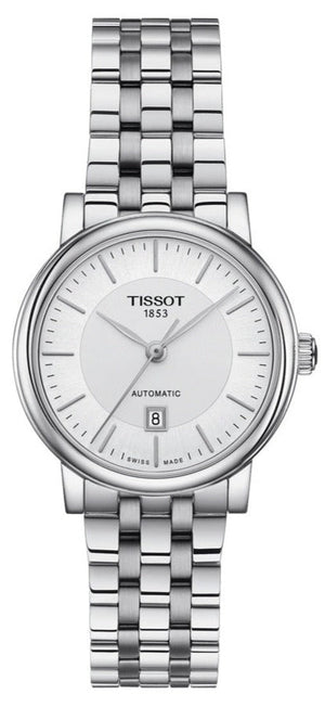 Tissot T Classic Carson Premium Silver Dial Silver Steel Strap Watch for Women - T122.207.11.031.00 Authentic Buy Shop Now