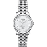 Tissot T Classic Carson Premium Silver Dial Silver Steel Strap Watch for Women - T122.207.11.031.00 Authentic Buy Shop Now