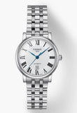 Tissot T Classic Carson Premium Automatic Lady Silver Dial Silver Steel Strap Watch for Women - T122.207.11.033.00 Authentic Buy Shop Now