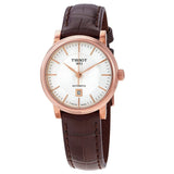 Tissot T Classic Carson Premium White Dial Brown Leather Strap Watch for Women - T122.207.36.031.00 Authentic Buy Shop Now