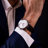 Tissot T-Classic Powermatic 80 Silver Dial Brown Leather Strap Watch For Men - T122.407.16.031.00 Authentic Buy Shop Now
