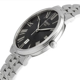 Tissot Carson Premium Black Dial Silver Steel Strap Watch For Men - T122.410.11.053.00 Authentic Buy Shop Now