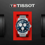 Tissot Supersport Chrono Blue Dial Silver Steel Strap Watch For Men - T125.617.11.041.00 Authentic Buy Shop Now