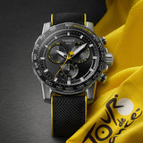 Tissot Supersport Chrono Black Dial Black Nylon Strap Watch for Men - T125.617.17.051.02 Authentic Buy Shop Now