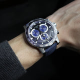 Tissot Supersport Chrono Black Dial Blue Nylon Strap Watch for Men - T125.617.17.051.03 Authentic Buy Shop Now