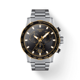 Tissot Supersport Chrono Black Dial Silver Steel Strap Watch For Men - T125.617.21.051.00 Authentic Buy Shop Now