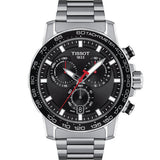 Tissot T Sport PRS 516 Chronograph Black Dial Silver Steel Strap Watch For Men - T100.417.11.051.01 Authentic Buy Shop Now