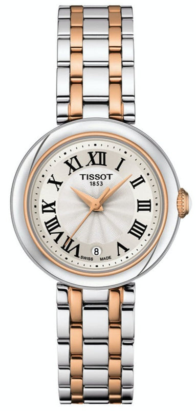 Tissot Bellissima Small Lady White Dial Two Tone Steel Strap Watch For Women - T126.010.22.013.01 Authentic Buy Shop Now