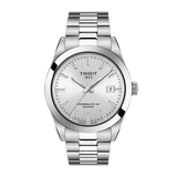 Tissot Gentleman Powermatic 80 Silicium Silver Dial Silver Steel Strap Watch For Men - T127.407.11.031.00 Authentic Buy Shop Now