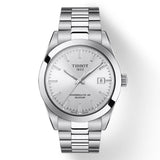 Tissot Gentleman Powermatic 80 Silicium Silver Dial Silver Steel Strap Watch For Men - T127.407.11.031.00 Authentic Buy Shop Now