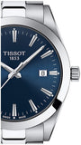 Tissot Gentleman Blue Dial Silver Steel Strap Watch For Men - T127.410.11.041.00 Authentic Buy Shop Now