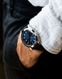 Tissot Gentlemen Blue Dial Black Leather Strap Watch for Men - T127.410.16.041.01 Authentic Buy Shop Now